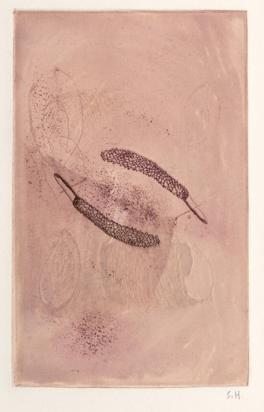 Print with walnuts and seeds